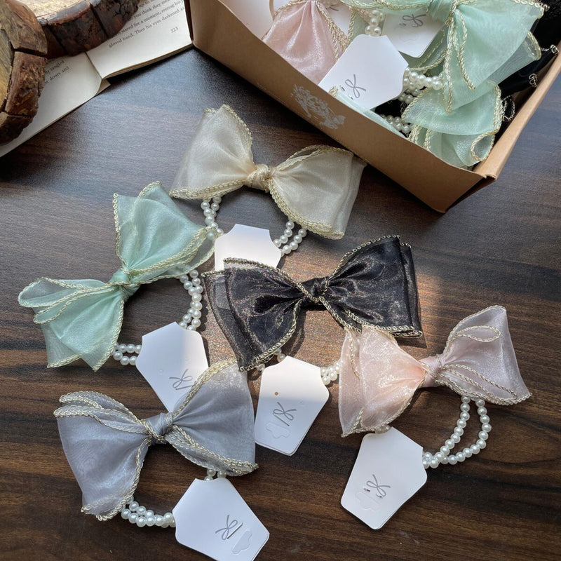 Bow Pearl Rubber bands
