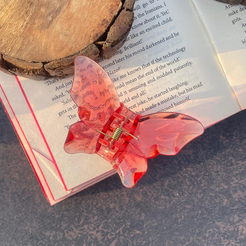 Butterfly Crystal Claw Clip