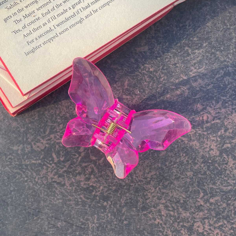 Butterfly Crystal Claw Clip