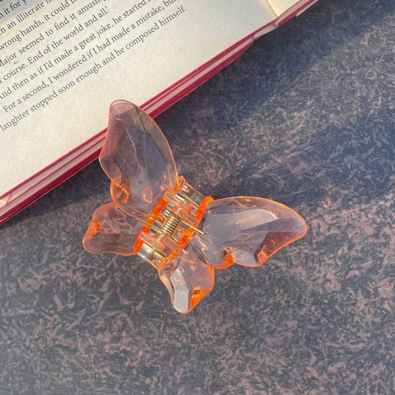 Butterfly Crystal Claw Clip
