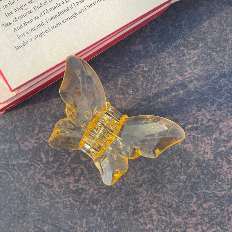 Butterfly Crystal Claw Clip