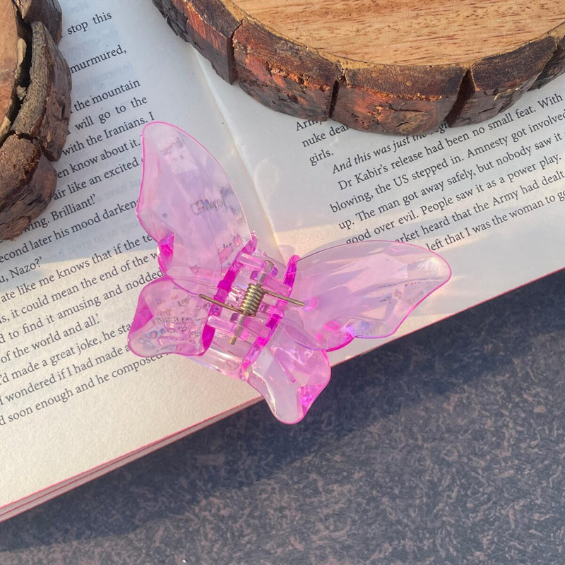 Butterfly Crystal Claw Clip