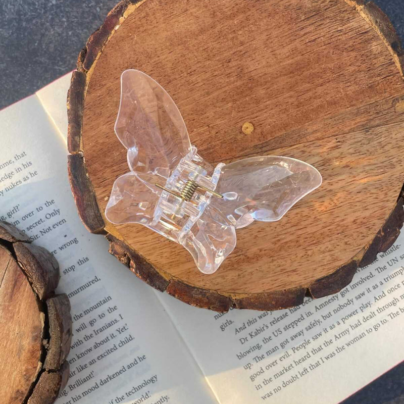 Butterfly Crystal Claw Clip