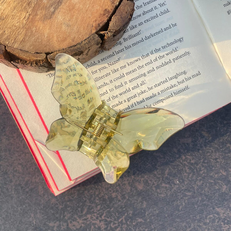 Butterfly Crystal Claw Clip