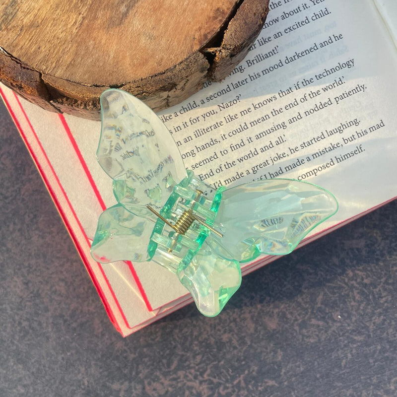 Butterfly Crystal Claw Clip