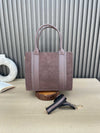 Mini Suede Tote- Brown