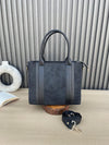 Mini Suede Tote- Black