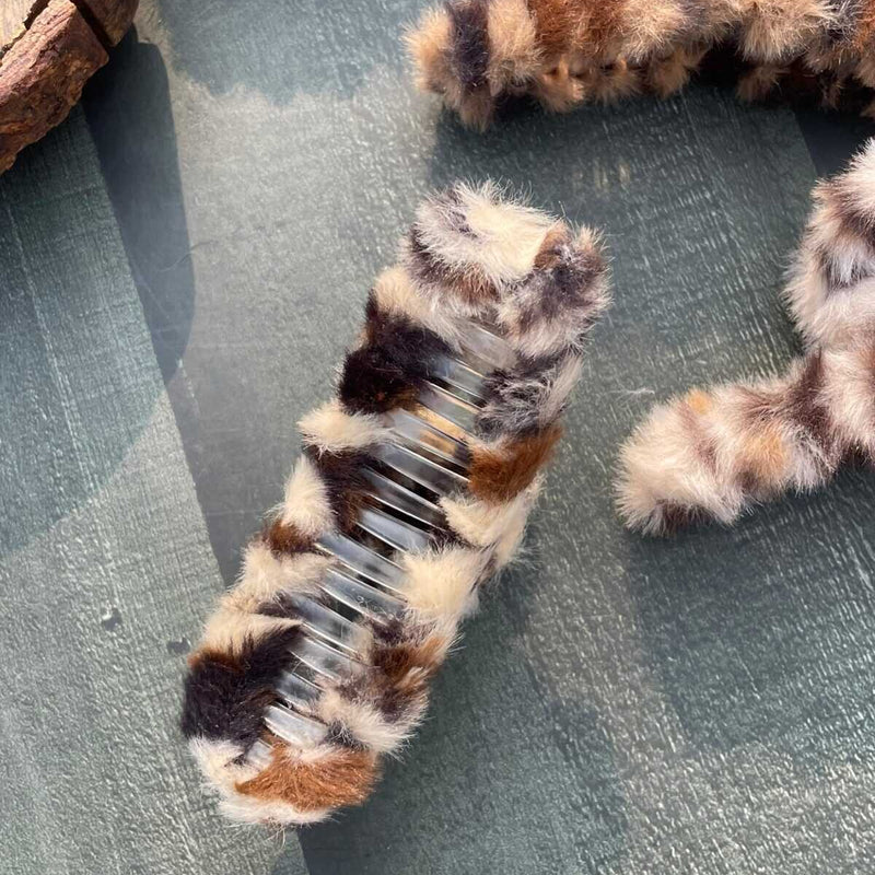 Korean Fur Claw Clip
