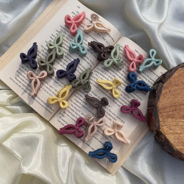 Bow mini claw clip
