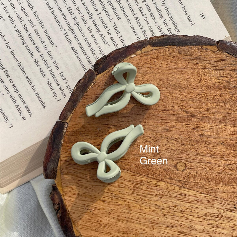 Bow mini claw clip