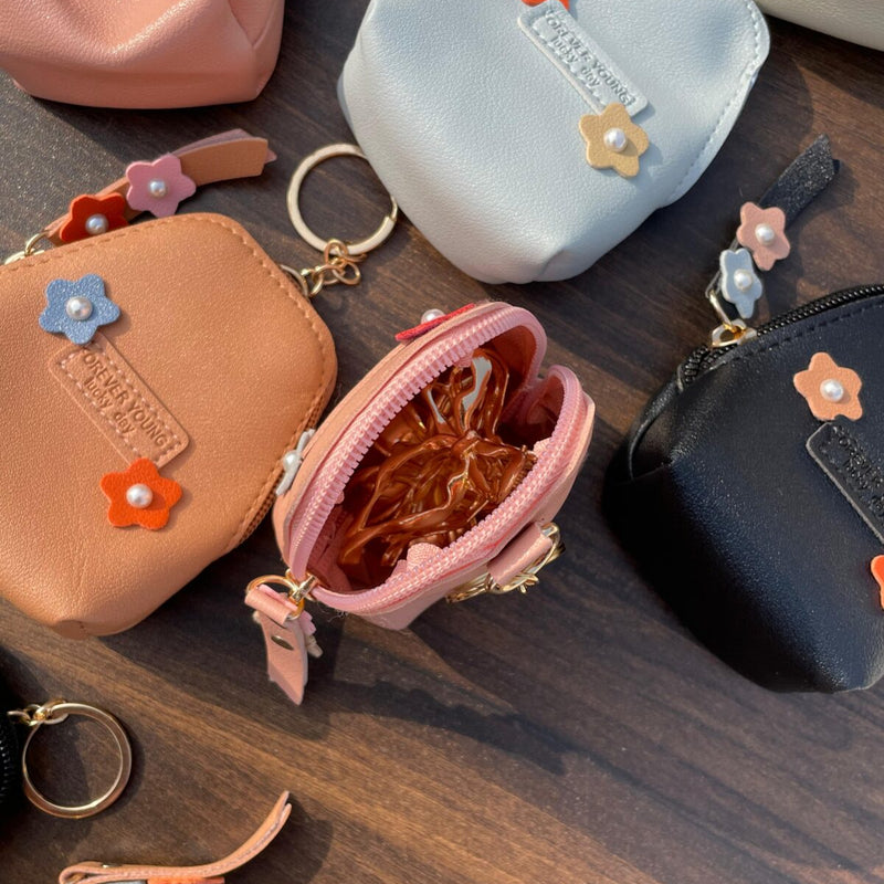 Floral Mini Bag Pouch  (Assorted colour)