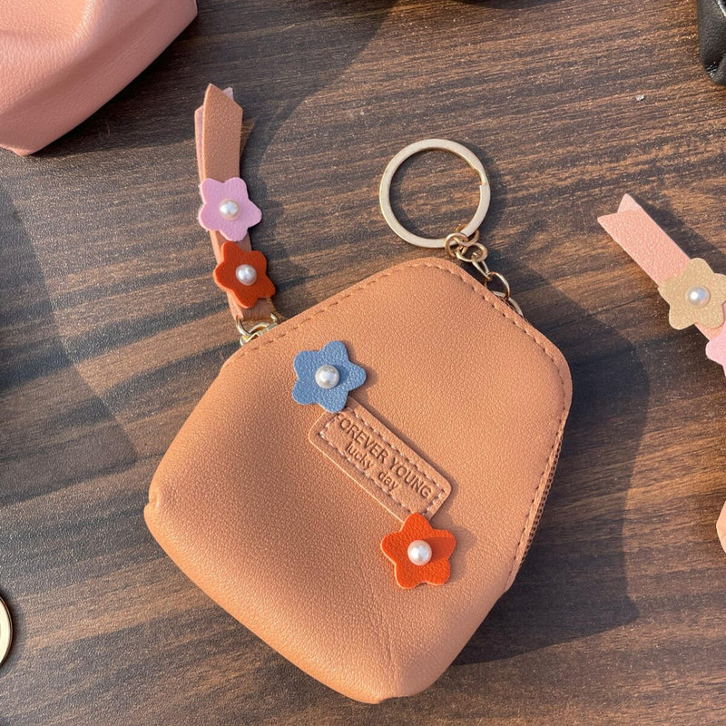 Floral Mini Bag Pouch  (Assorted colour)