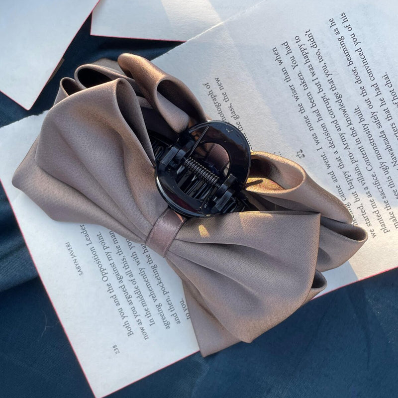 Premium Satin Bow Clip