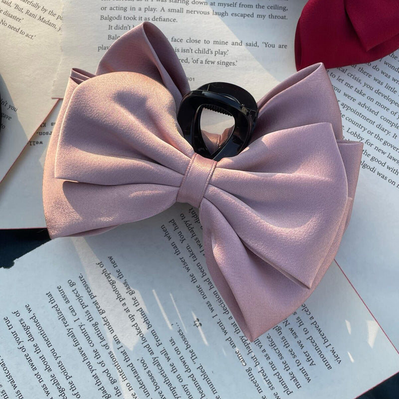 Premium Satin Bow Clip