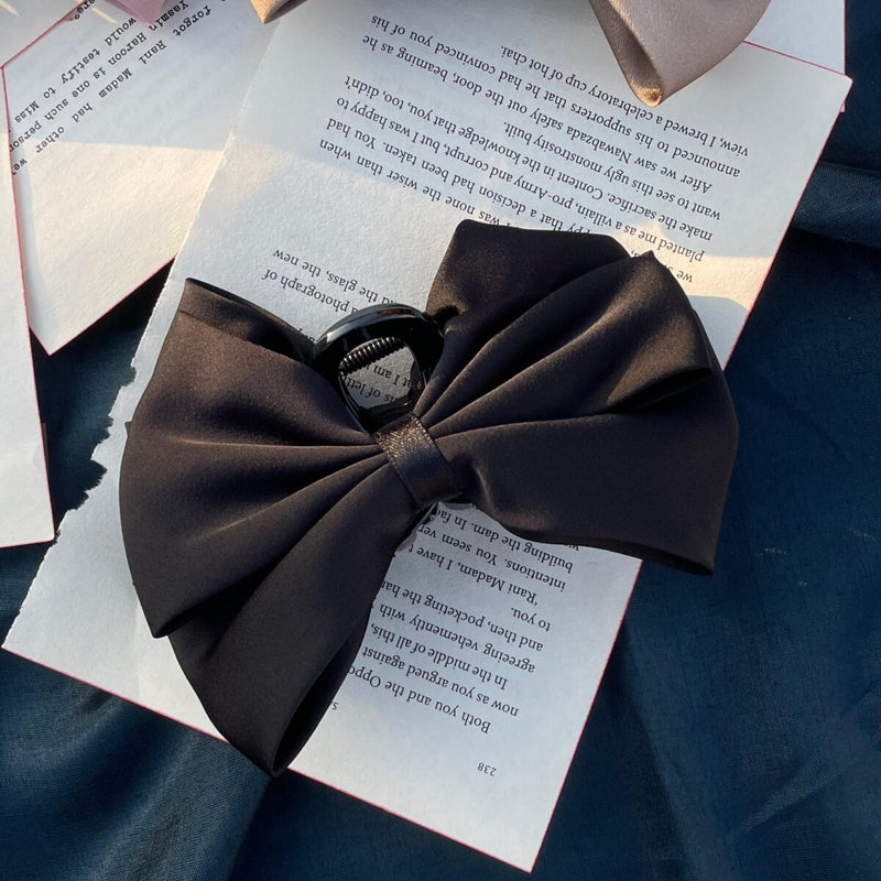 Premium Satin Bow Clip