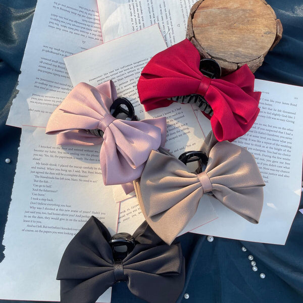 Premium Satin Bow Clip