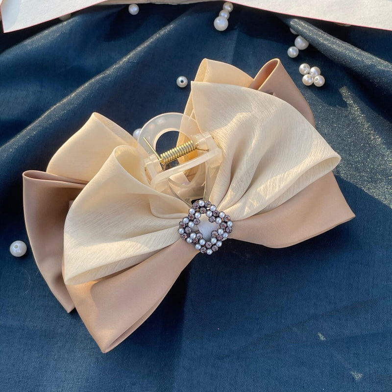 Premium Satin Bow Clip