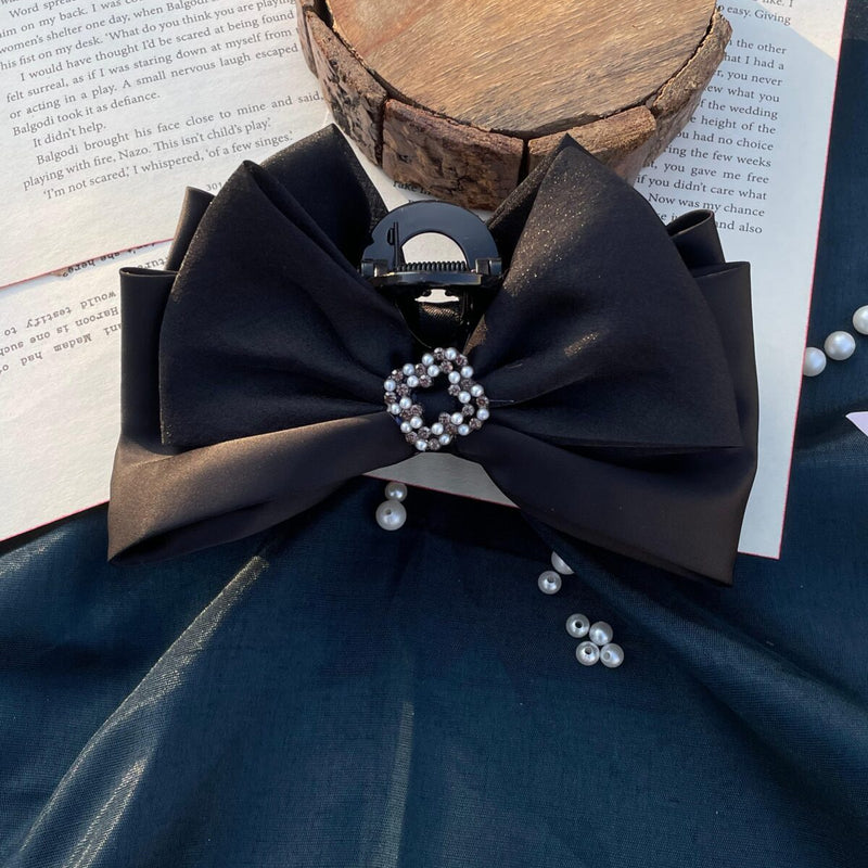Premium Satin Bow Clip