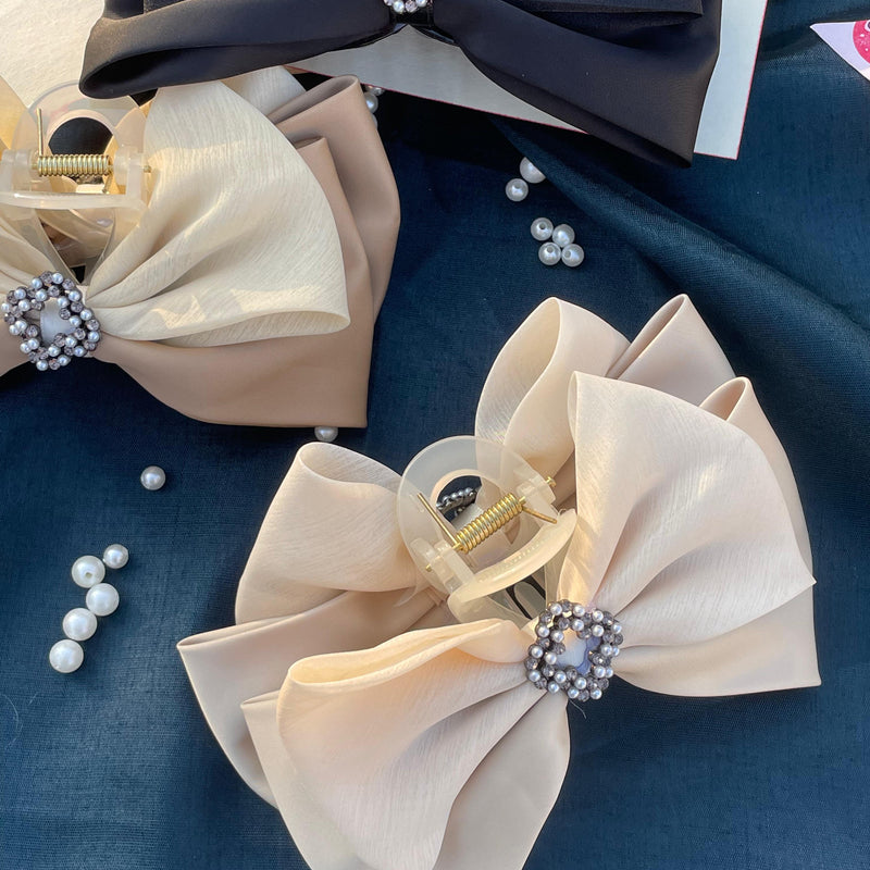 Premium Satin Bow Clip