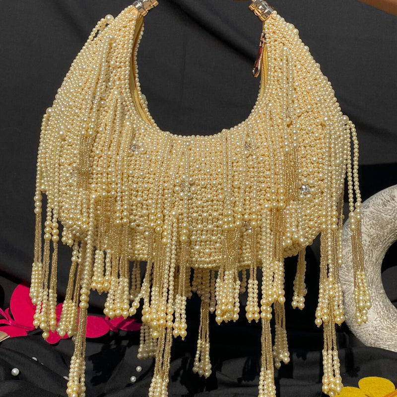 Moon Pearl Bag- Cream