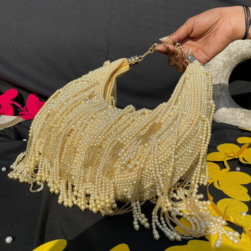 Moon Pearl Bag- Cream