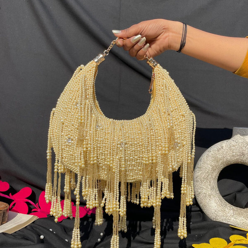Moon Pearl Bag- Cream