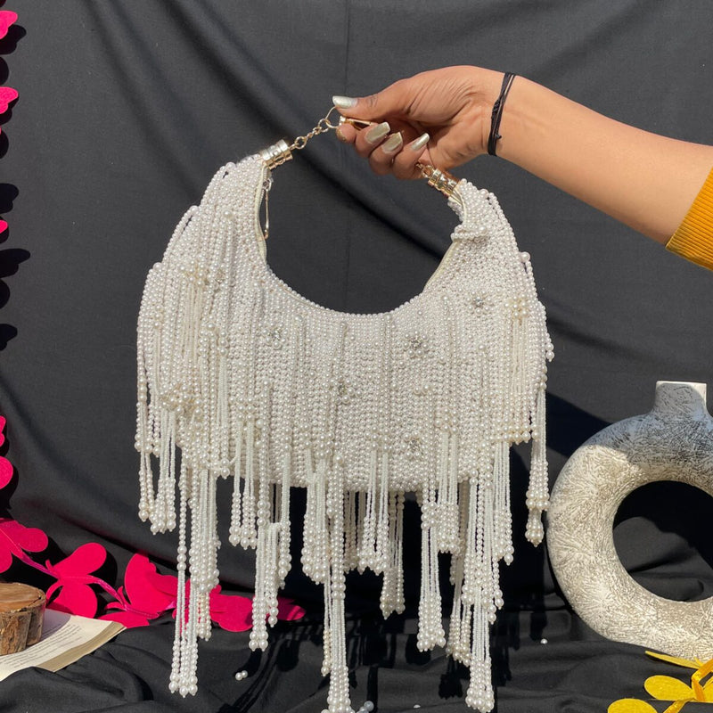 Moon Pearl Bag- Off White