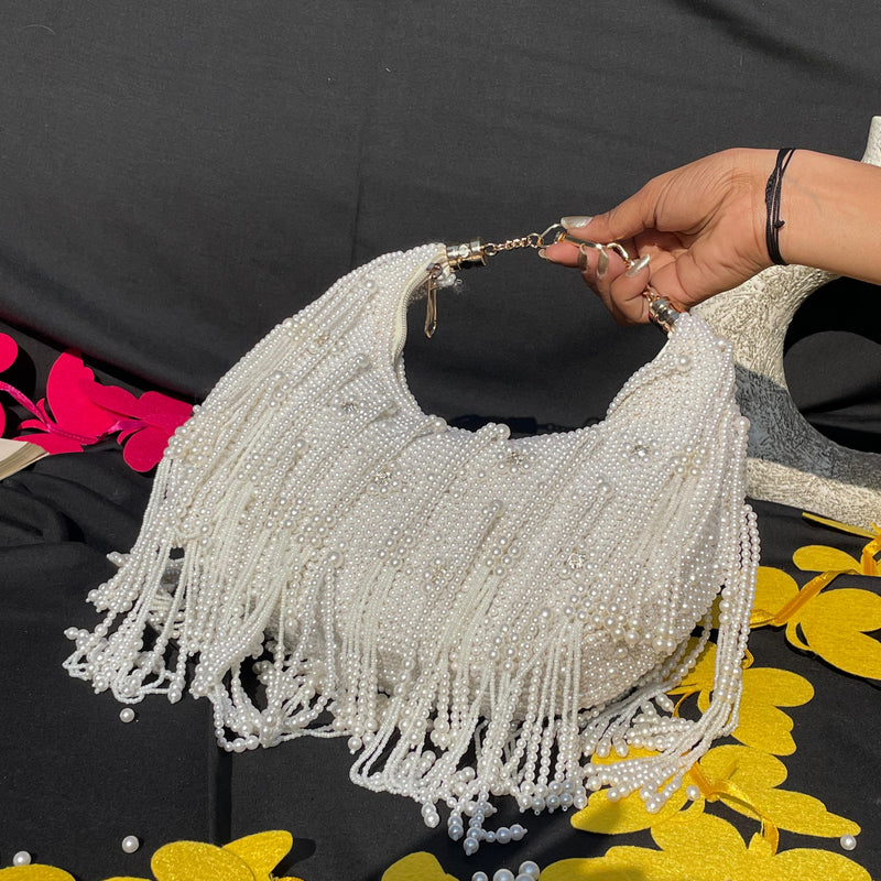 Moon Pearl Bag- Off White