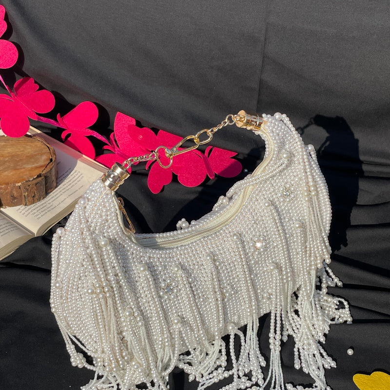 Moon Pearl Bag- Off White