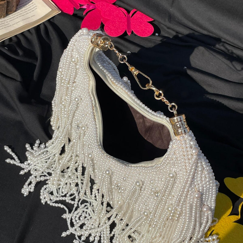 Moon Pearl Bag- Off White