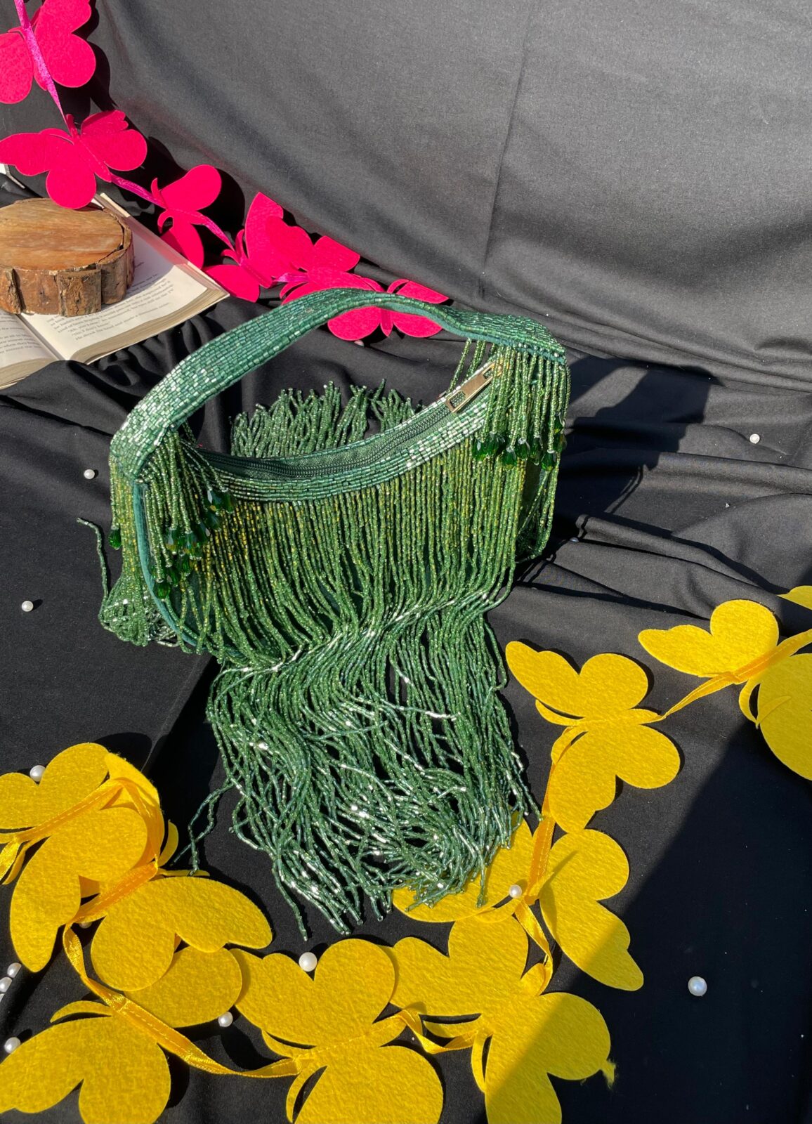 Jhalar Bag- Bottle Green