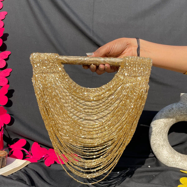 Tassel Moon Bag -Golden