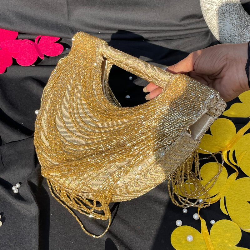 Tassel Moon Bag -Golden