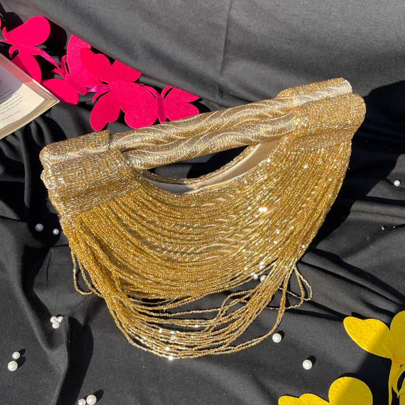 Tassel Moon Bag -Golden