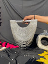 Tassel Moon Bag -Silver