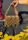 AFREEN Handwork Flap Bag -COPPER GOLDEN