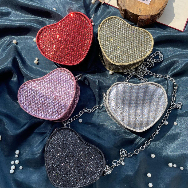 Mini Heart Bling Bag