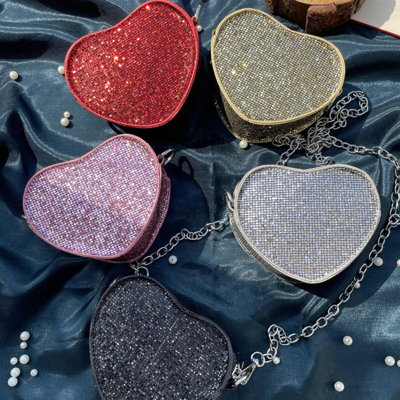 Mini Heart Bling Bag