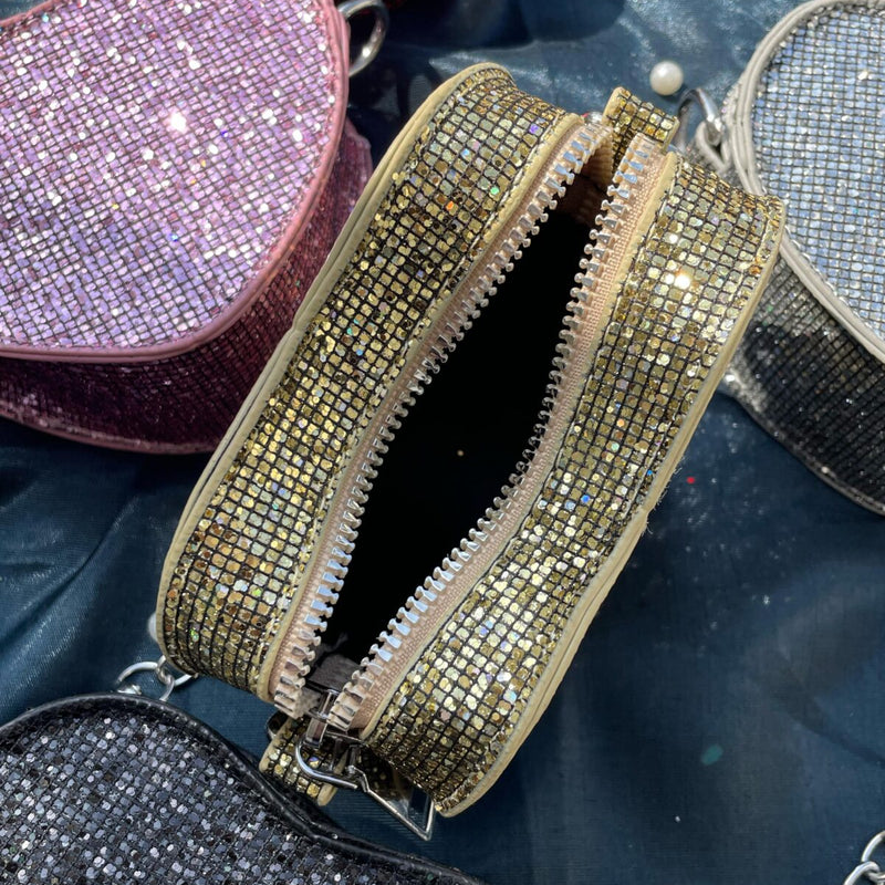 Mini Heart Bling Bag