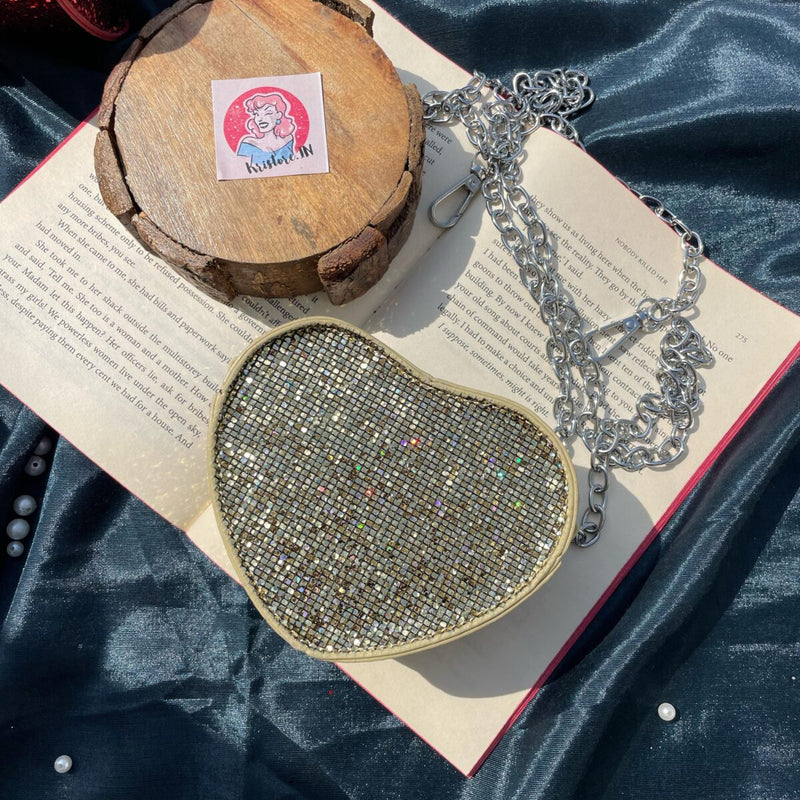 Mini Heart Bling Bag
