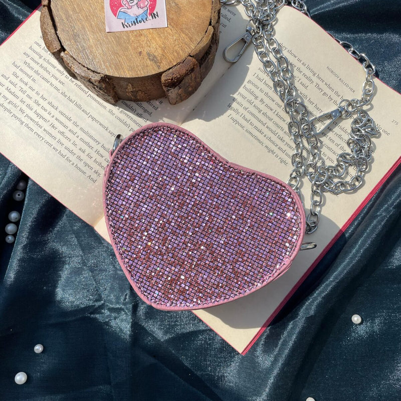 Mini Heart Bling Bag