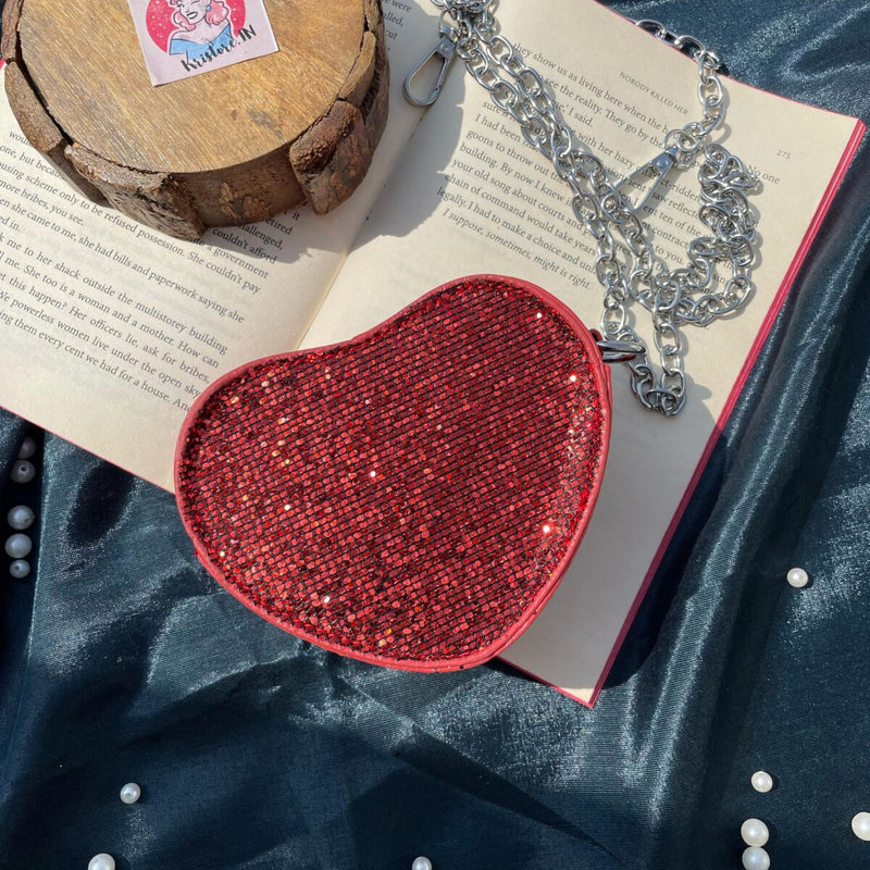 Mini Heart Bling Bag