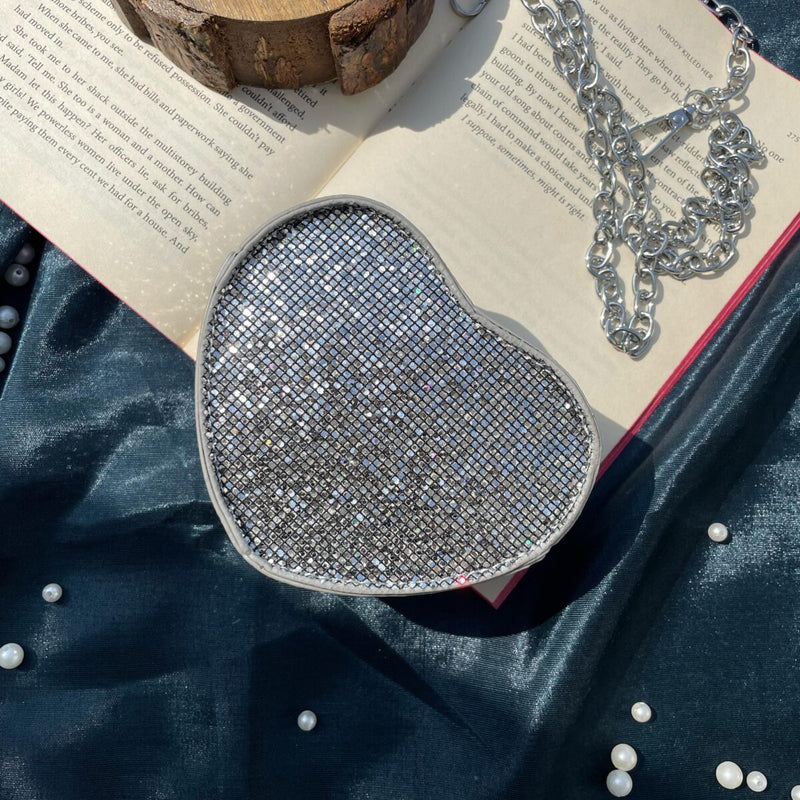 Mini Heart Bling Bag