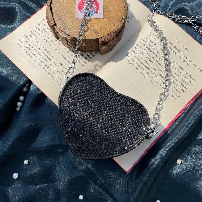 Mini Heart Bling Bag