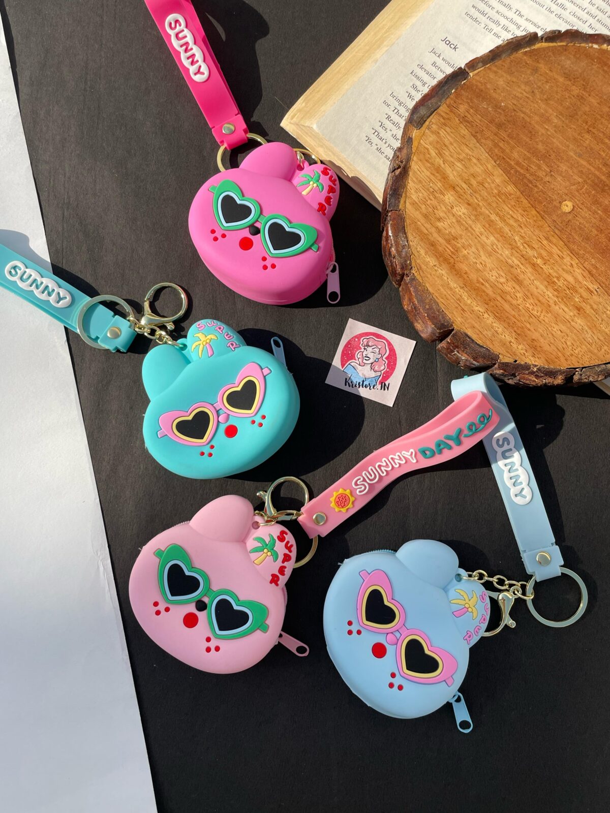 Quirky Coin Pouch- Sunny