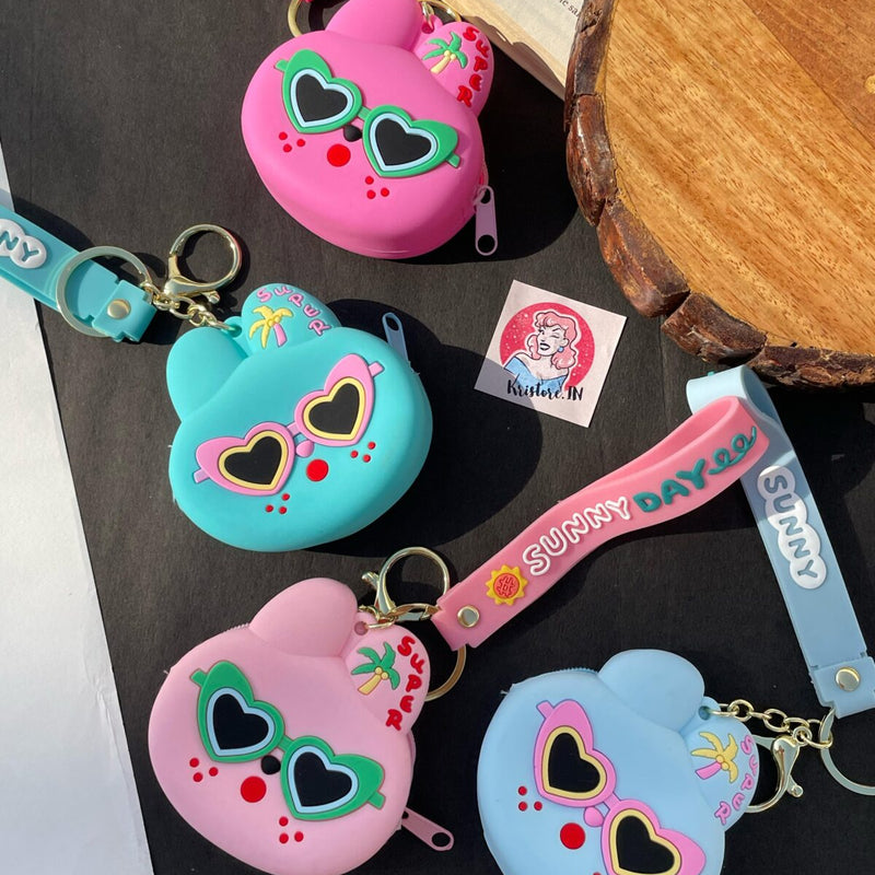 Quirky Coin Pouch- Sunny