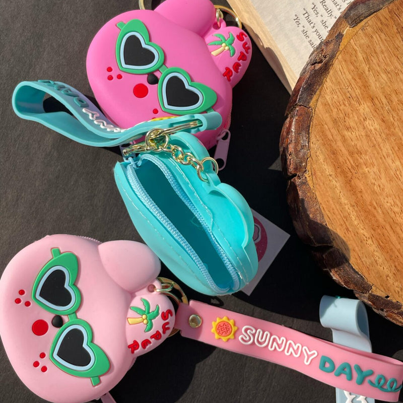 Quirky Coin Pouch- Sunny