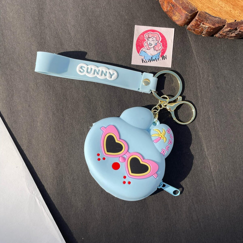 Quirky Coin Pouch- Sunny