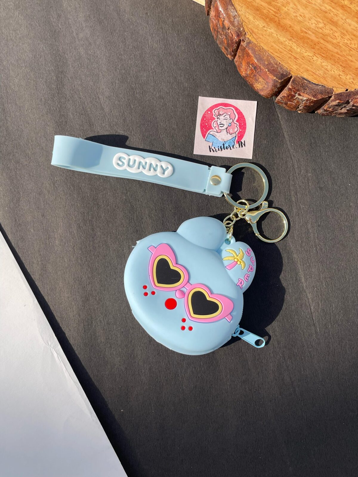 Quirky Coin Pouch- Sunny