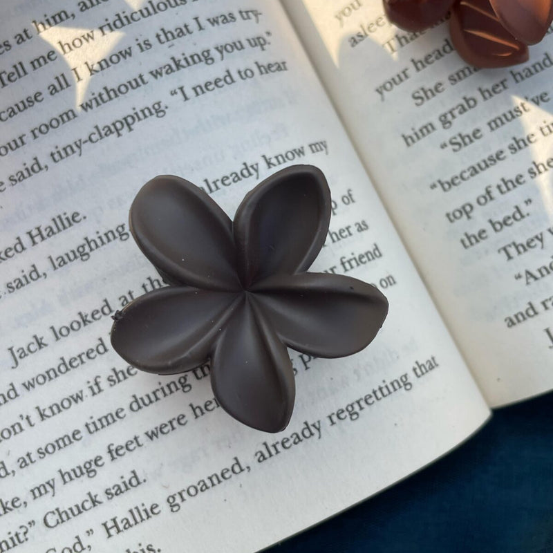 Mini Matte Flower Claw Clip